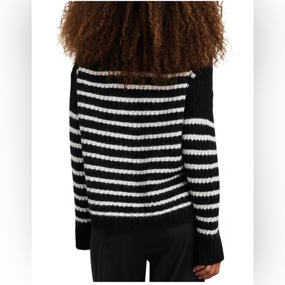 Alex Mill NORMANDIE STRIPE SWEATER XL Alpaca blend - Picture 6 of 9